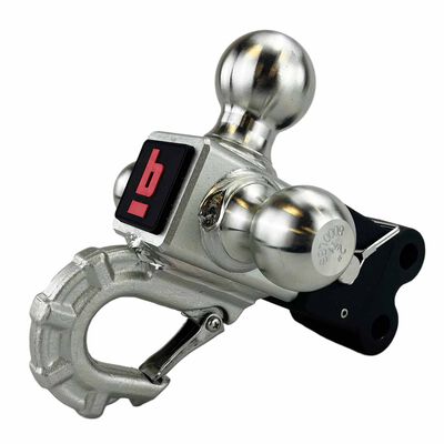 Channel Mount Tri-Ball and Carabiner Hook