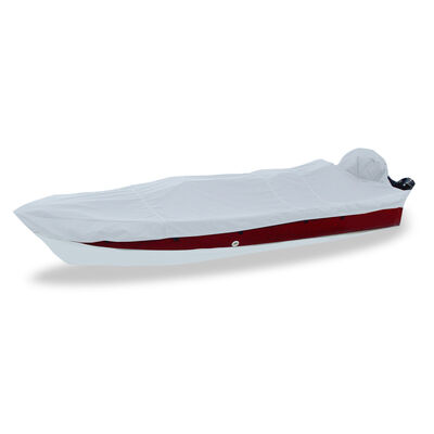 16'6" Styled-to-Fit Boat Cover for Narrow V-Hull Fishing Boats with Side Console