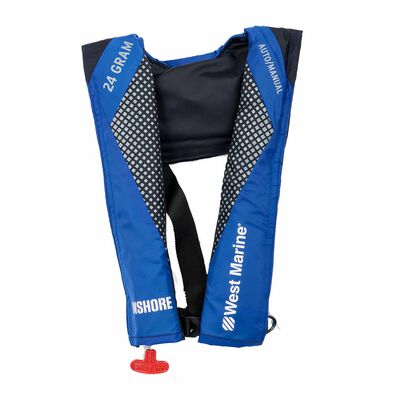 Inshore Zippered Automatic/Manual 24 Gram Inflatable PFD