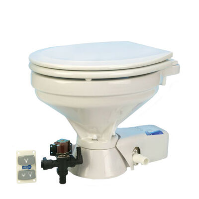 Quiet-Flush Electric Toilets