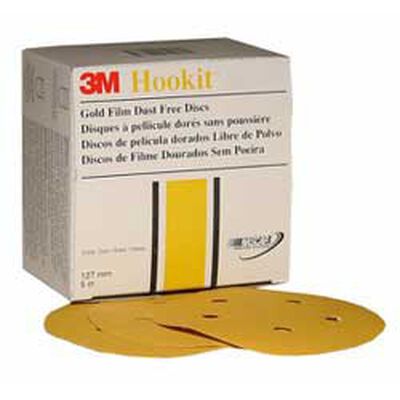 Hookit Gold Film Dust Free Disc 255L, 5 inch, 220 grit, 01062