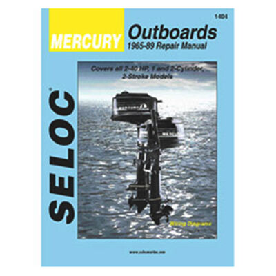 Repair Manual - Mercury Outboards, 1965-1989, 1, 2cyl. models, 2-40HP