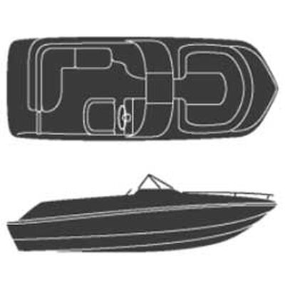 Deck Boat Covers with Walk-Through Windshield