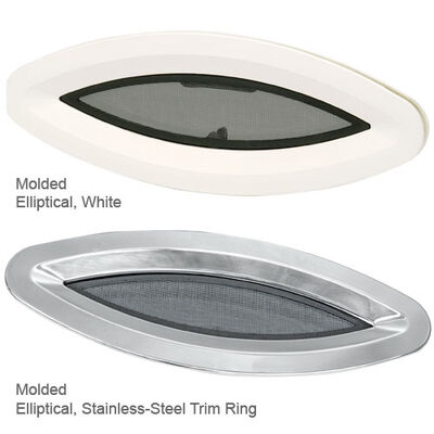 Flagship Series Oval Molded Portlight, White