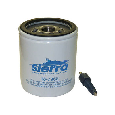 18-7968 Fuel Filter/Water Separator for Mercury 35-18458Q4 Outboards, 10 Micron