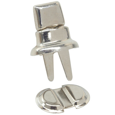 Canvas Fasteners - Twist Stud with Two-Prong Base & Clinch Plate