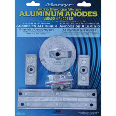 Verado, 4 Cylinder, 2006-Present, Aluminum Anodes