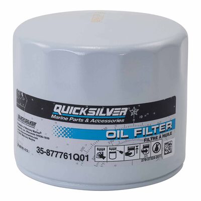 877761Q01 Oil Filter for Select Mercury and Mariner 75-115 Hp Outboards and 150 Hp EFI 4-Stroke Outboards