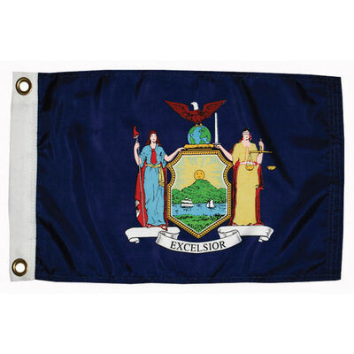 New York State Flag, 12" x 18"