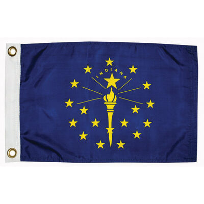 Indiana State Flag, 12" x 18"