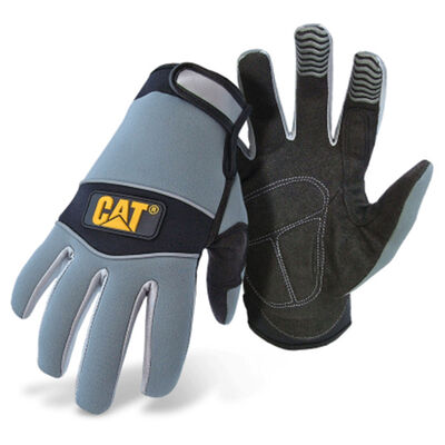 Utility Gloves, Neoprene-Padded Palms with Adjustable Wrists