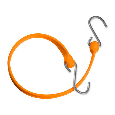 Bungee Strap with Galvanized Hook Ends, Orange