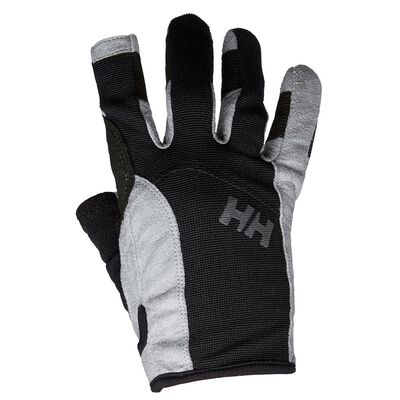 Sailing Gloves Sticky Palm Gripy Glove Yachting Kayak Dinghy Fishing Short Finger Black White S
