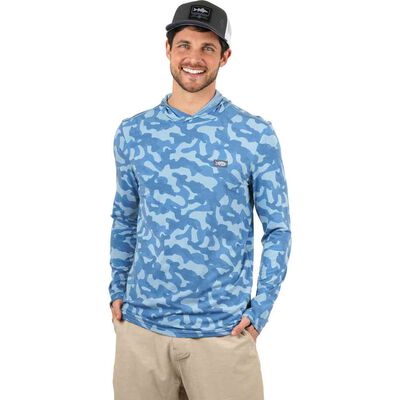 Men's Ocean Bound UPF Printed Hooded Shirt