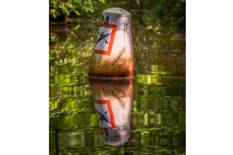 Kayaking trail buoy.