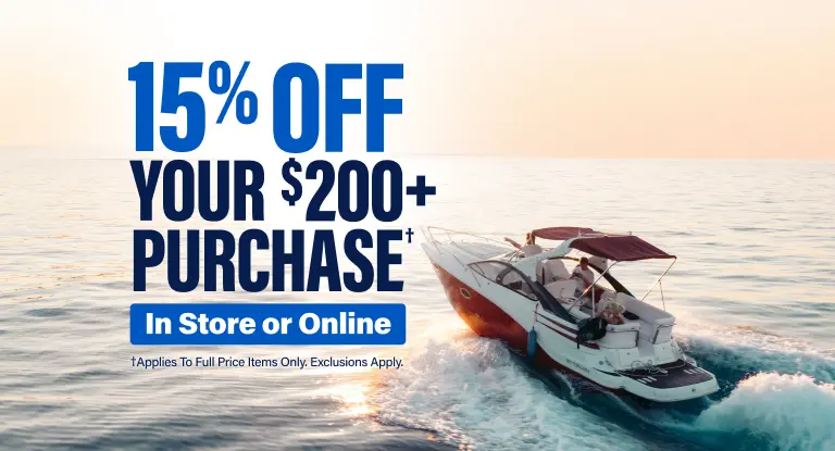 15% Off Your $200+ Purchase, In Store and Online. Applies To Full Price Items Only. Exclusions Apply.