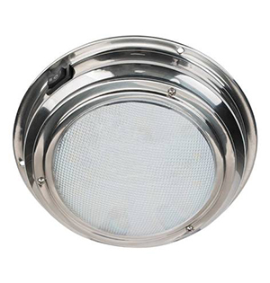 interior LED dome light for a boat