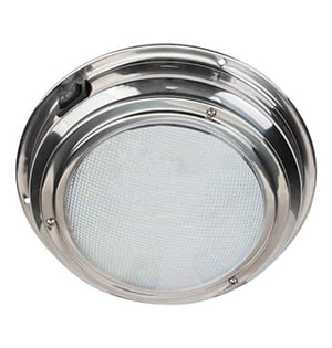 interior LED dome light for a boat