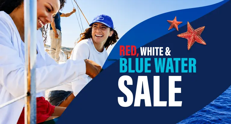 THE RED, WHITE, AND BLUE WATER SALE