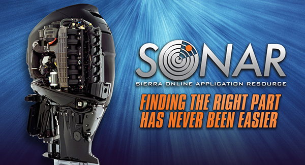 Ad for the SONAR online engine parts selector