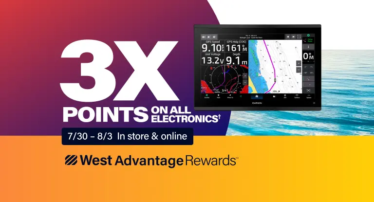 WEST ADVANTAGE REWARDS MEMBERS EARN 3X POINTS ON ALL ELECTRONICS*. 7/30&ndash;8/3. In store & online.