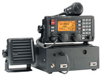 black ICOM M802 single sideband radio
