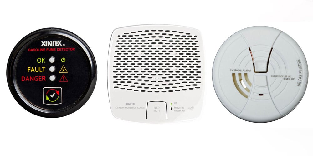 Vapor, CO, and smoke detectors