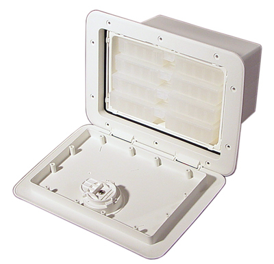 White flush-mount hatch tackle tray