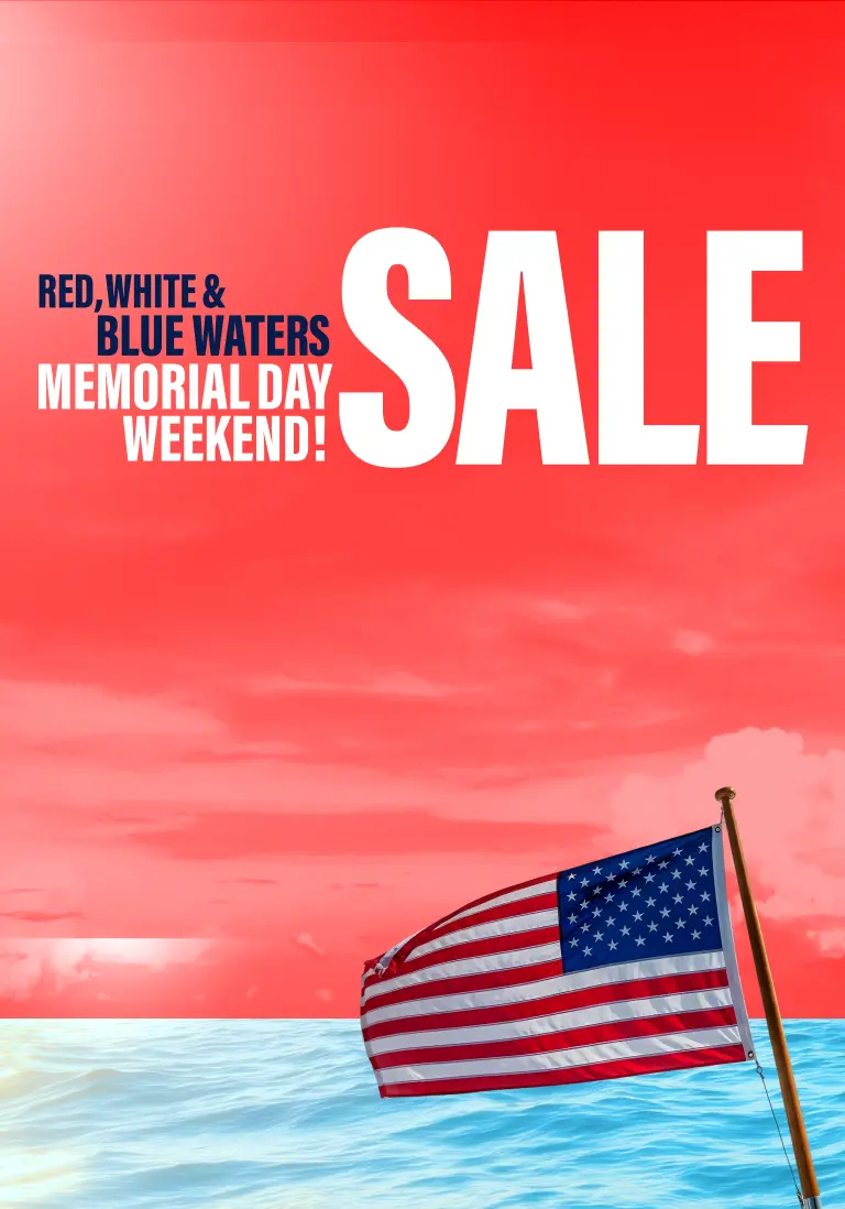 Red, White & Blue Waters Memorial Day Weekend Sale!