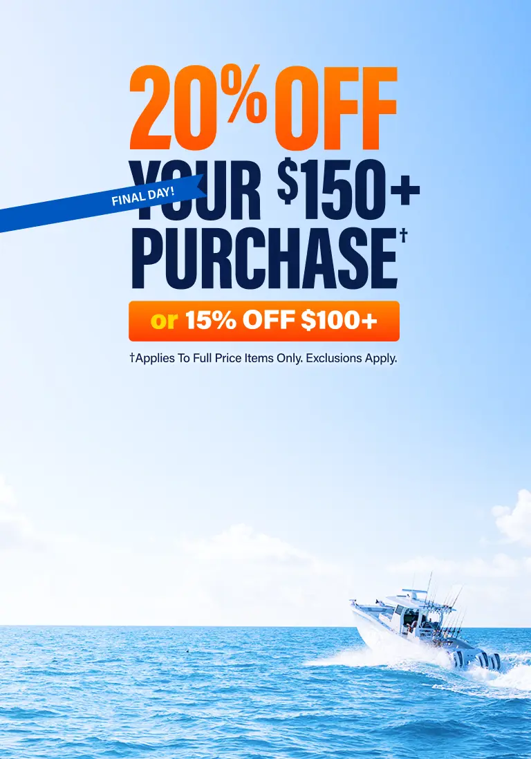 20% Off Your $150+ Purchase Or 15% Off $100+*, In Store Or Online. Final Day! *Applies To Full Price Items Only. Exclusions Apply.