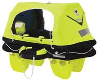 high visibility green RescYou Pro transocean/ offshore life raft