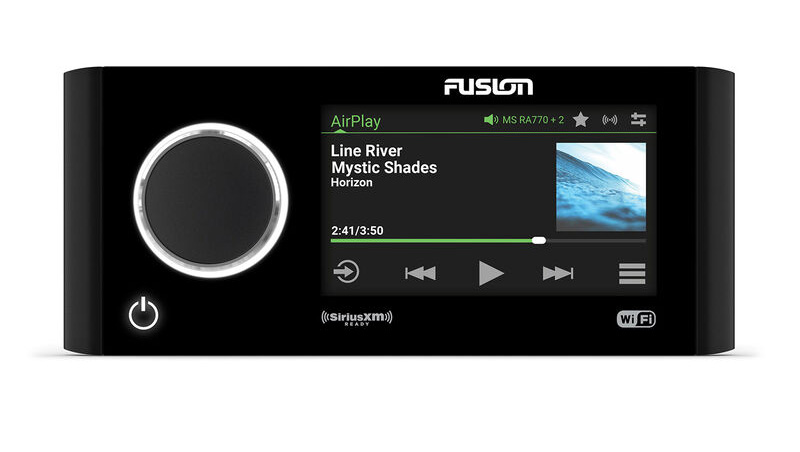 Fusion Apollo marine stereo with Wi-Fi and Bluetooth streaming