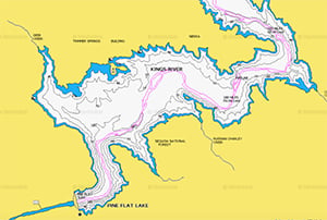 Pine lake Navionics boating chart