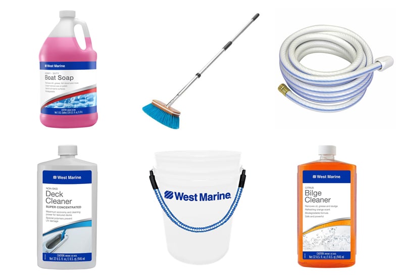 Various cleaning supplies