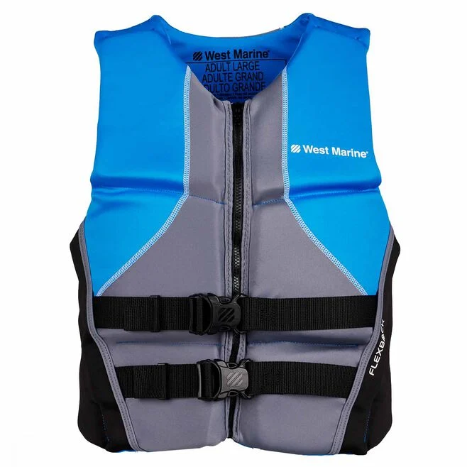 West Marine Adult Men's Type III Neoprene Flex Back Rapid-Dry Vest PFD
