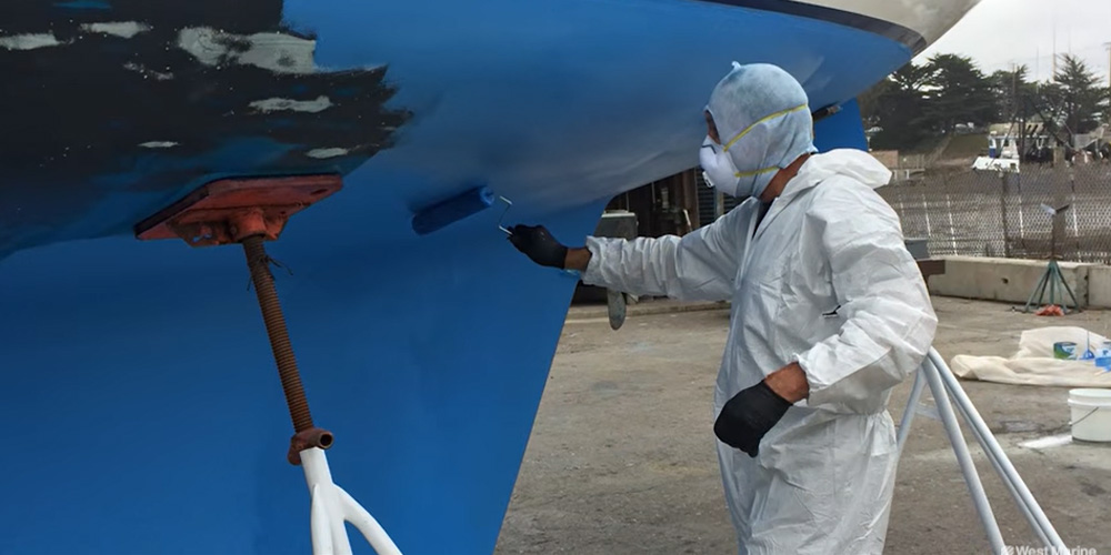 Applying Pettit Hydrocoat ECO Antifouling Paint West Marine