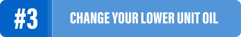 change your lower unit oil