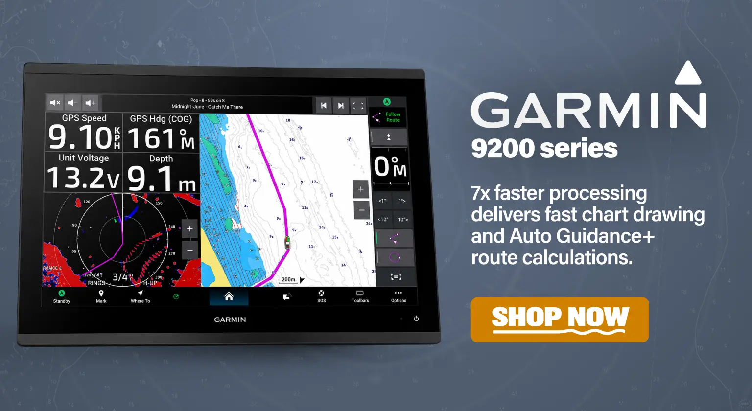 Garmin 9200 series: 7x faster processing delivers fast chart drawing and Auto Guidance+ route calculations. Shop Now