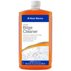 Quart bottle of West Marine Bilge Cleaner