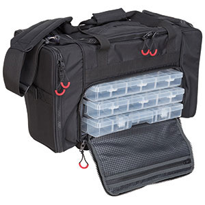 Soft tackle bag with tackle trays