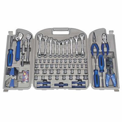 175 piece tool kit with contents displayed