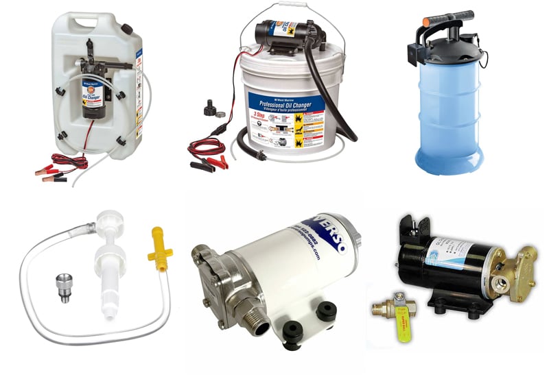 Images of oil change pumps
