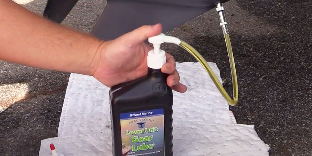 thumbnail image 2 of Marine Lower Unit Gear Oil Pump Manual Lube Fill Pump Kit For Mercury Mariner Outboards, 32 Oz 2 of 6
