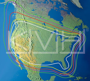 KVH Satellite TV DIRECTV Coverage in North America