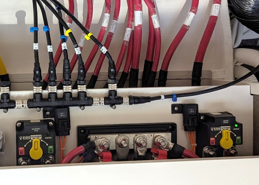 NMEA 2000 integrated Egis Electric install