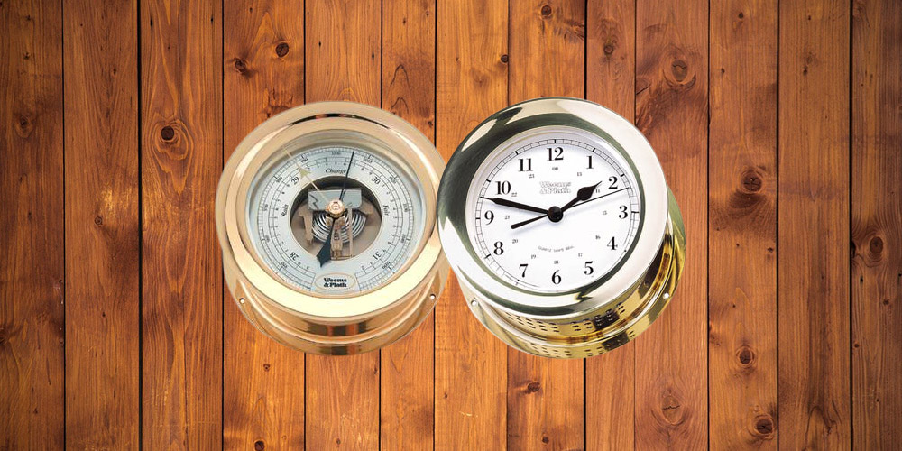 WEEMS & PLATH Atlantis 8Day Wind Ship's Bell Clock West Marine