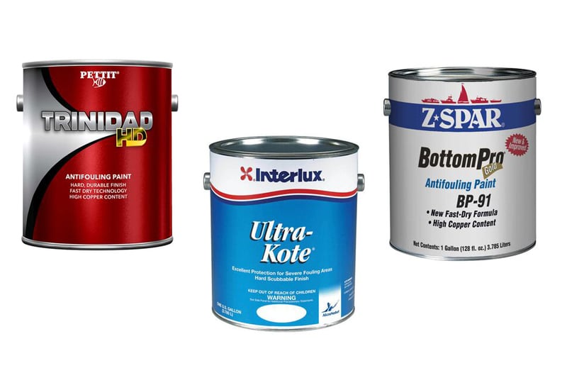 Examples of hard, modified epoxy bottom paints