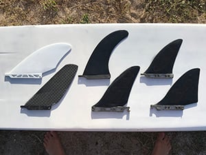 Six different fins