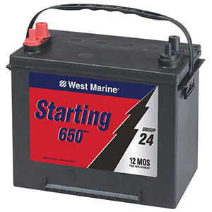 West Marine group 24 marine starting battery