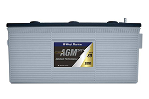 West Marine AGM group 8D battery